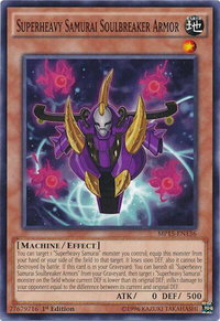 Superheavy Samurai Soulbreaker Armor - 2015 Mega-Tins Mega Pack (MP15) #MP15-EN136 - Common / Short Print YuGiOh Trading Card