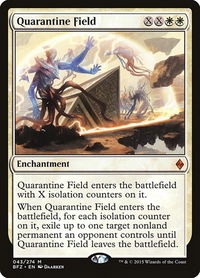 Quarantine Field - Battle for Zendikar (BFZ) #43 - Mythic Magic: The Gathering Trading Card