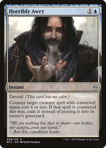 Horribly Awry - Battle for Zendikar (BFZ) #59 - Uncommon Magic: The Gathering Trading Card