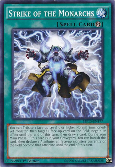 Strike of the Monarchs - 2015 Mega-Tins Mega Pack YuGiOh trading card