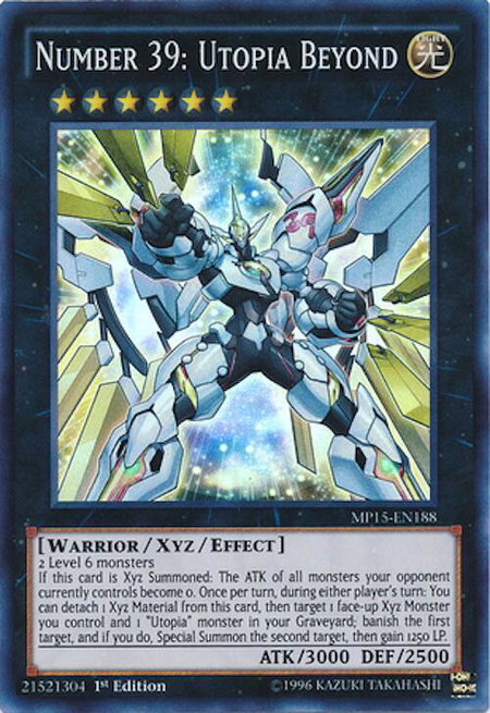 Number 39: Utopia Beyond - 2015 Mega-Tins Mega Pack YuGiOh trading card