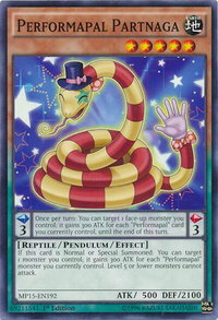 Performapal Partnaga - 2015 Mega-Tins Mega Pack (MP15) #MP15-EN192 - Common / Short Print YuGiOh Trading Card