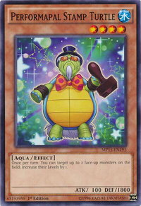 Performapal Stamp Turtle - 2015 Mega-Tins Mega Pack (MP15) #MP15-EN195 - Common / Short Print YuGiOh Trading Card