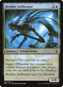 Benthic Infiltrator - Battle for Zendikar (BFZ) #55 - Common Magic: The Gathering Trading Card
