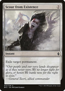 Scour from Existence - Battle for Zendikar (BFZ) #13 - Common Magic: The Gathering Trading Card