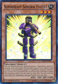 Superheavy Samurai Flutist - 2015 Mega-Tins Mega Pack (MP15) #MP15-EN197 - Super Rare YuGiOh Trading Card