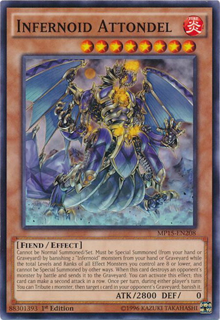 Infernoid Attondel - 2015 Mega-Tins Mega Pack YuGiOh trading card