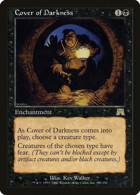 Cover of Darkness - Onslaught Magic: The Gathering trading card