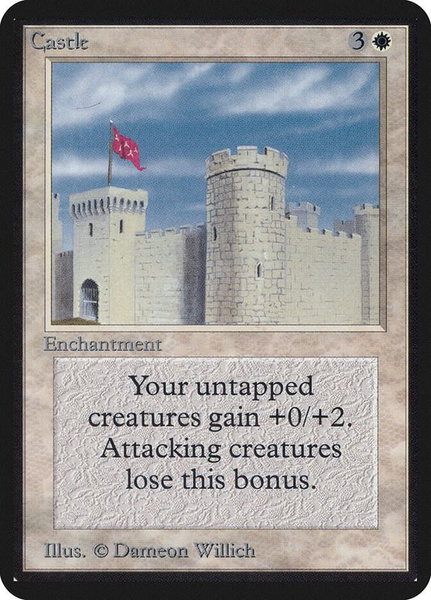 Castle trading card from Alpha Edition Castle - Alpha Edition Magic: The Gathering trading card