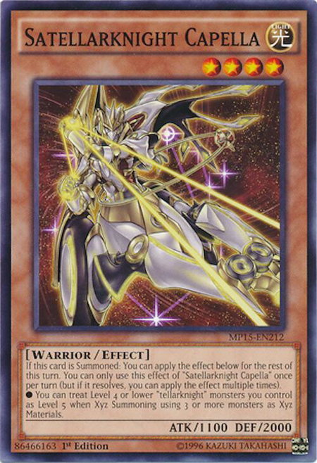 Satellarknight Capella - 2015 Mega-Tins Mega Pack YuGiOh trading card