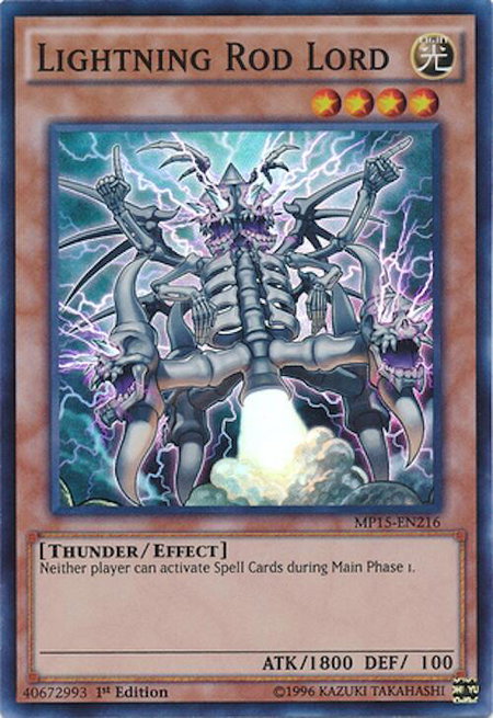 Lightning Rod Lord - 2015 Mega-Tins Mega Pack YuGiOh trading card