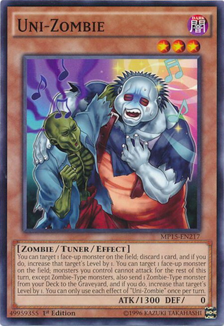 Uni-Zombie - 2015 Mega-Tins Mega Pack YuGiOh trading card