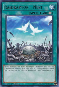 Raidraptor - Nest - 2015 Mega-Tins Mega Pack (MP15) #MP15-EN227 - Rare YuGiOh Trading Card