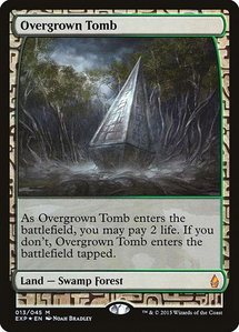 Overgrown Tomb - Zendikar Expeditions (EXP) #13 - Mythic Rare Magic: The Gathering Trading Card