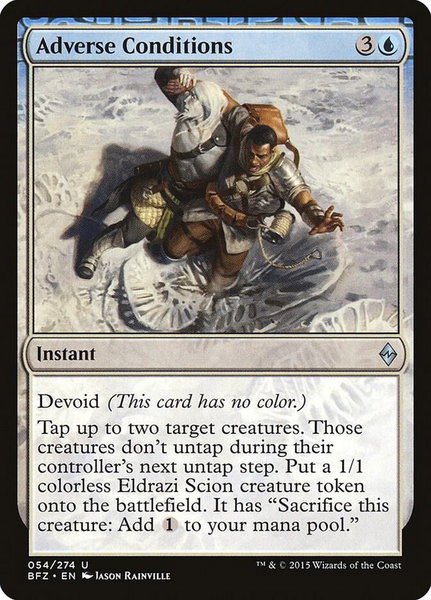 Adverse Conditions trading card from Battle for Zendikar Adverse Conditions - Battle for Zendikar Magic: The Gathering trading card