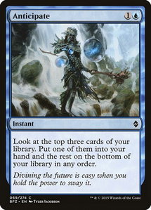Anticipate - Battle for Zendikar (BFZ) #69 - Common Magic: The Gathering Trading Card