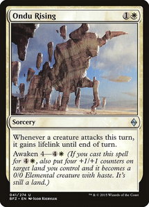 Ondu Rising - Battle for Zendikar (BFZ) #41 - Uncommon Magic: The Gathering Trading Card