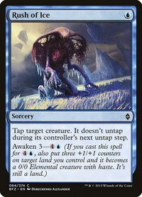 Rush of Ice - Battle for Zendikar (BFZ) #84 - Common Magic: The Gathering Trading Card