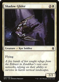 Shadow Glider - Battle for Zendikar (BFZ) #47 - Common Magic: The Gathering Trading Card