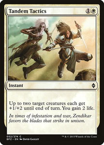 Tandem Tactics - Battle for Zendikar (BFZ) #52 - Common Magic: The Gathering Trading Card