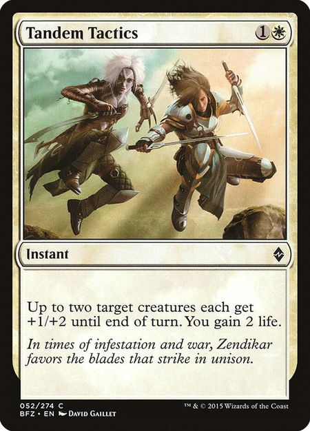 Tandem Tactics - Battle for Zendikar Magic: The Gathering trading card