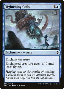 Tightening Coils - Battle for Zendikar (BFZ) #86 - Common Magic: The Gathering Trading Card