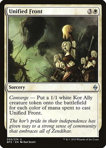 Unified Front - Battle for Zendikar (BFZ) #53 - Uncommon Magic: The Gathering Trading Card