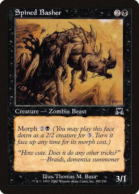 Spined Basher - Onslaught Magic: The Gathering trading card