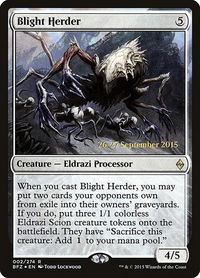 Blight Herder - Prerelease Cards (PRE) #2s - Rare Magic: The Gathering Trading Card