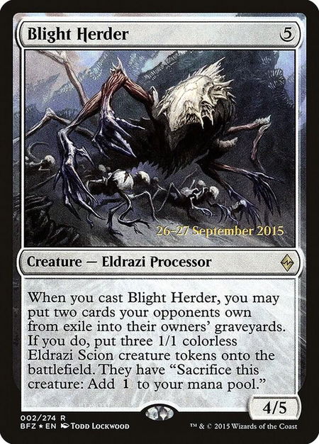 Blight Herder - Prerelease Cards Magic: The Gathering trading card