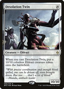Desolation Twin - Prerelease Cards (PRE) #6s - Rare Magic: The Gathering Trading Card