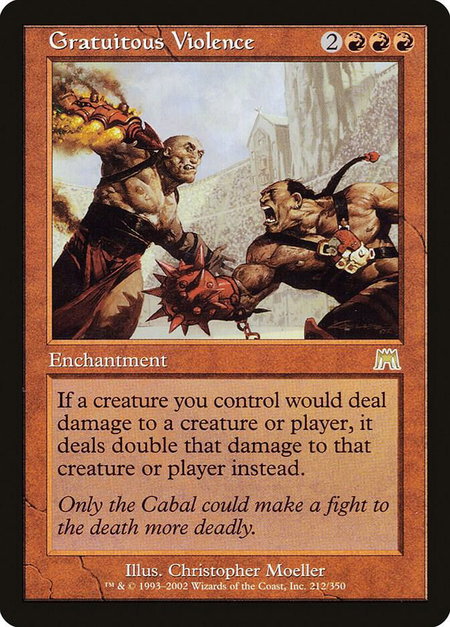 Gratuitous Violence - Onslaught Magic: The Gathering trading card