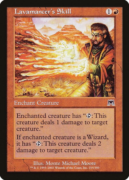 Lavamancer's Skill - Onslaught Magic: The Gathering trading card