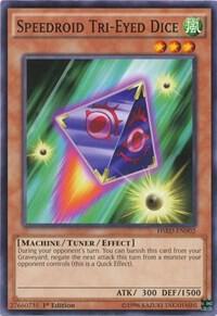 Speedroid Tri-Eyed Dice - High-Speed Riders YuGiOh trading card