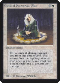 Circle of Protection: Blue - Alpha Edition (LEA) #10 - Common Magic: The Gathering Trading Card