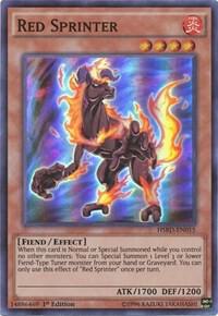 Red Sprinter - High-Speed Riders YuGiOh trading card