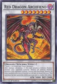 Red Dragon Archfiend trading card from High-Speed Riders Red Dragon Archfiend - High-Speed Riders YuGiOh trading card