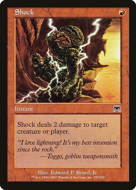 Shock - Onslaught Magic: The Gathering trading card