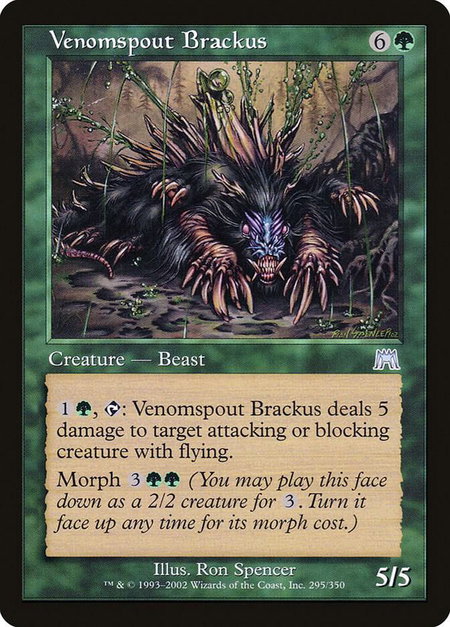 Venomspout Brackus - Onslaught Magic: The Gathering trading card