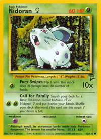 Nidoran F - Base Set 2 (BS2) #082/130 - Common Pokémon Trading Card