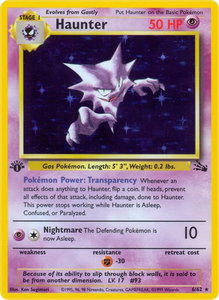 Haunter (6) - Fossil (FO) #06/62 - Holo Rare Pokémon Trading Card