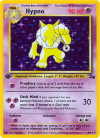 Hypno (8) - Fossil (FO) #08/62 - Holo Rare Pokémon Trading Card