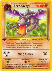 Aerodactyl (16) - Fossil (FO) #16/62 - Rare Pokémon Trading Card