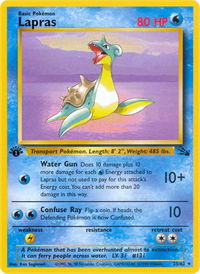 Lapras (25) - Fossil (FO) #25/62 - Rare Pokémon Trading Card