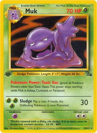 Muk (28) - Fossil (FO) #28/62 - Rare Pokémon Trading Card