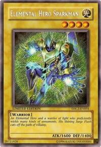 Elemental HERO Sparkman - Elemental Hero Collection 2 (EHC2) #EHC2-EN001 - Secret Rare YuGiOh Trading Card