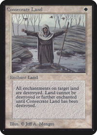 Consecrate Land - Alpha Edition (LEA) #14 - Uncommon Magic: The Gathering Trading Card