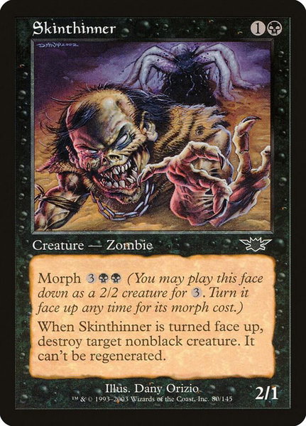 Skinthinner trading card from Legions Skinthinner - Legions Magic: The Gathering trading card