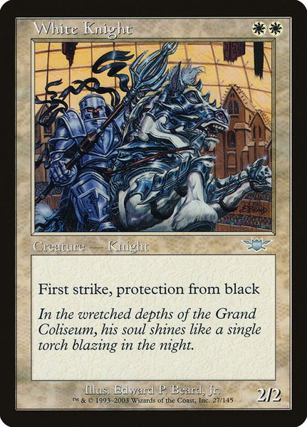 White Knight - Legions Magic: The Gathering trading card