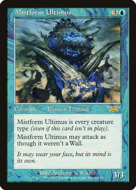 Mistform Ultimus - Legions Magic: The Gathering trading card